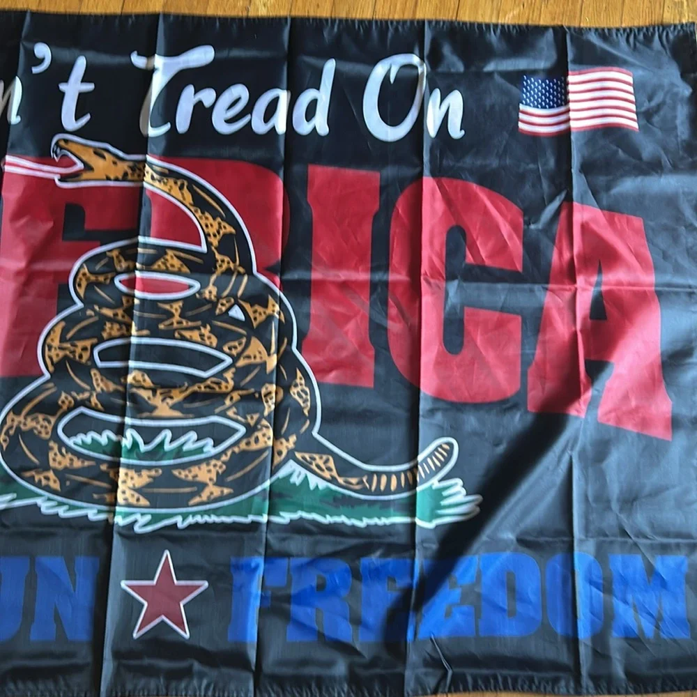 Don’t tread on America,God,Gun,Freedom, Flag,3 x 5,